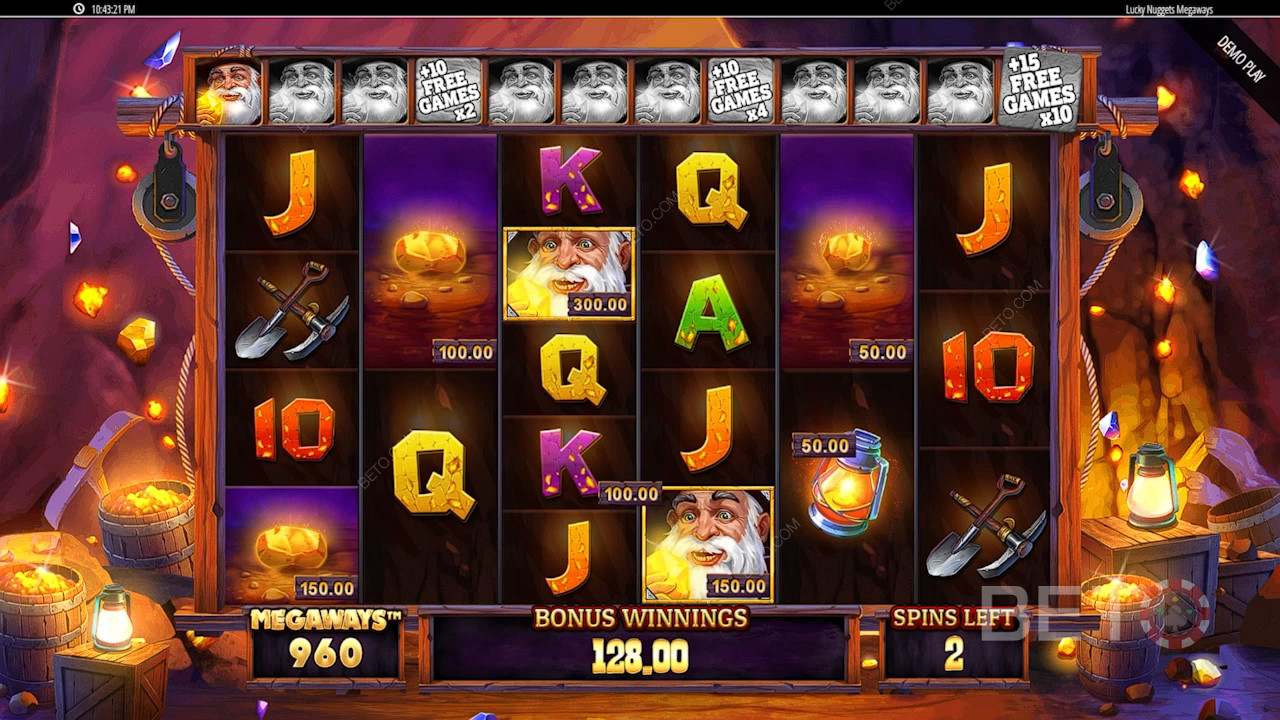 Lucky Nuggets Megaways 免費遊戲