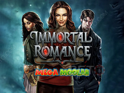 免費玩Immortal Romance Mega Moolah Progressive 老虎機。